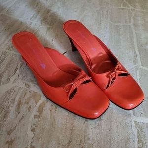 COPY - Fabulous orange mules by Bandolino
